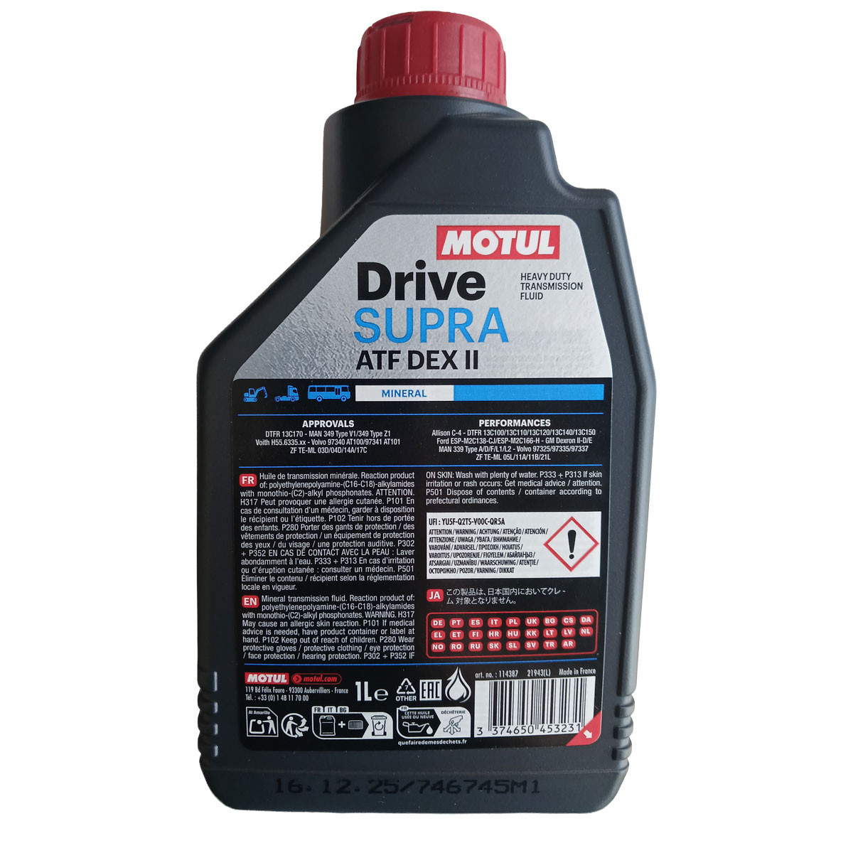 Óleo para caixa de velocidades MOTUL DEXRON II-D - lata de 1 litroArray