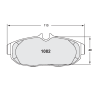 Pastillas de freno PFC 1082 Z-RATED traseras Mustang (2005-2014)