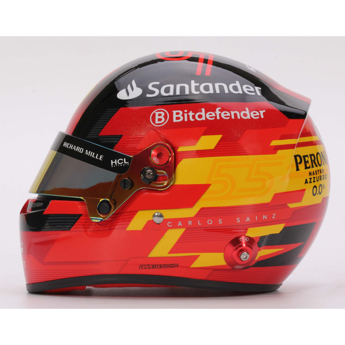 Mini-capacete BELL 2024 Carlos SAINZArray