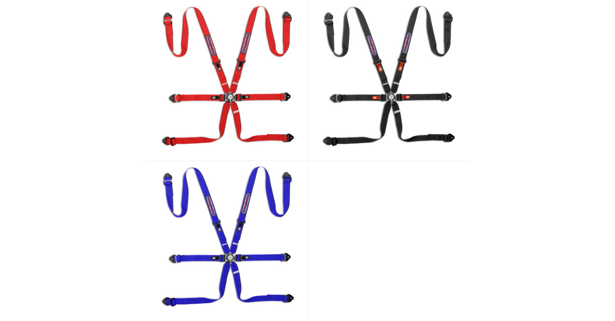 Arnés 6 puntos Sparco Martini Racing Competition H-2 Pull Down FIA