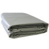 GT2i lona/ proteção do solo 3,2x3,2m PVC 700gr cinzento