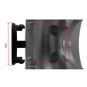 Tapa central Evo Corse (C10) D60 con emblema cepillado (L10) D58 (x1)