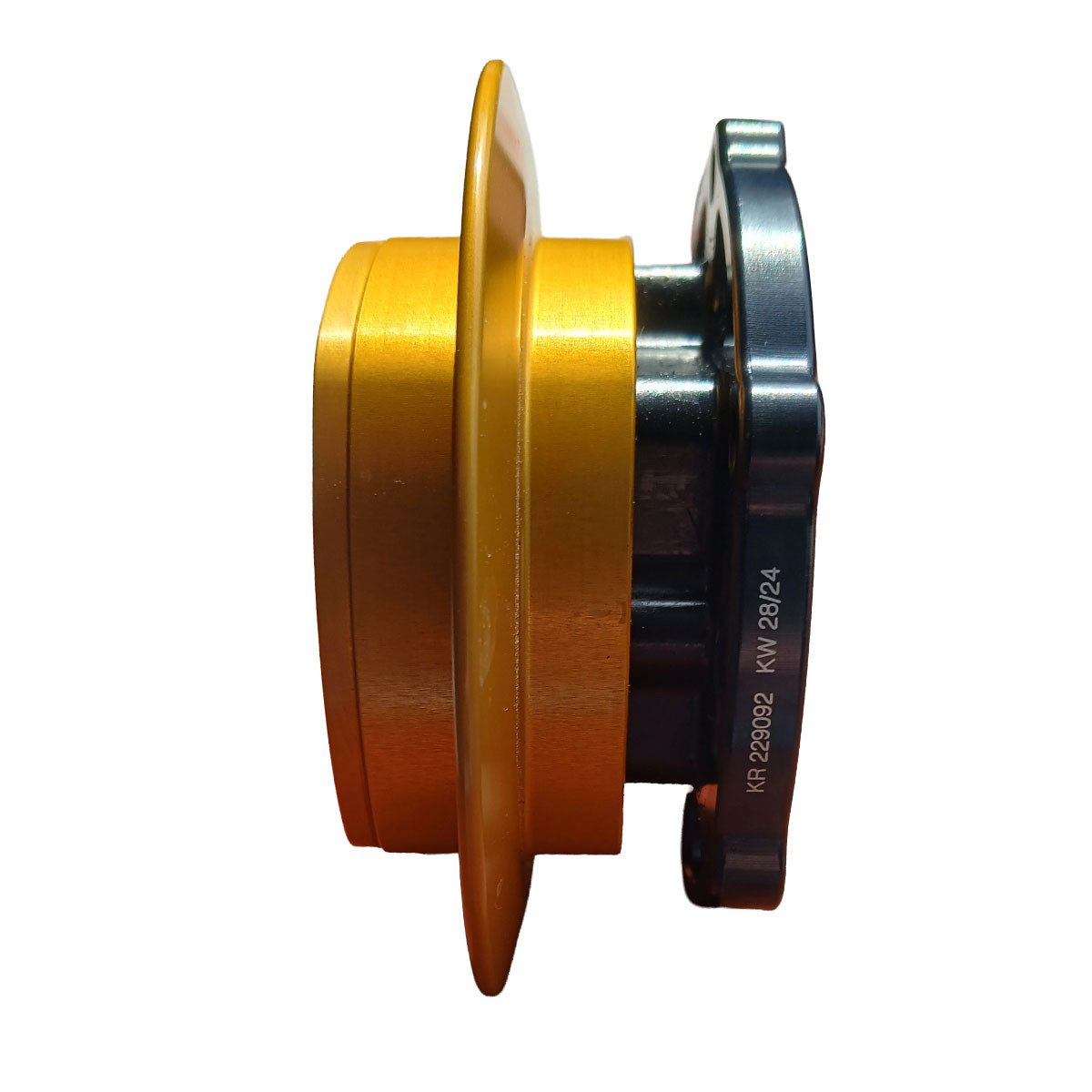 Piña retráctil Krontec QR-30, parte hembra en el lado del volante, sin conector, fijación de 6 agujeros en el volanteArray