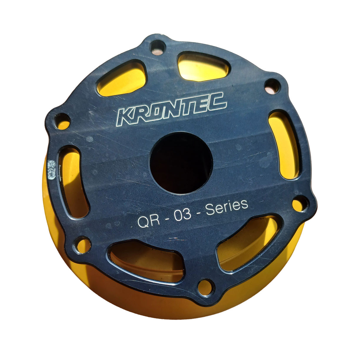 Piña retráctil Krontec QR-30, parte hembra en el lado del volante, sin conector, fijación de 6 agujeros en el volanteArray