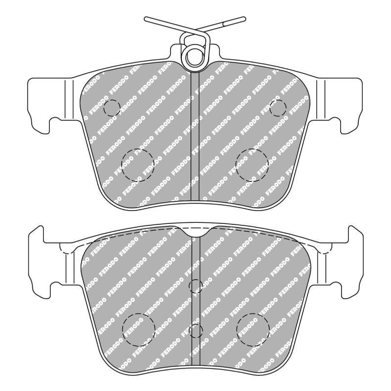 Pastilhas de travão traseiras Ferodo DS 1.11 Volkswagen Golf 7 GTIArray
