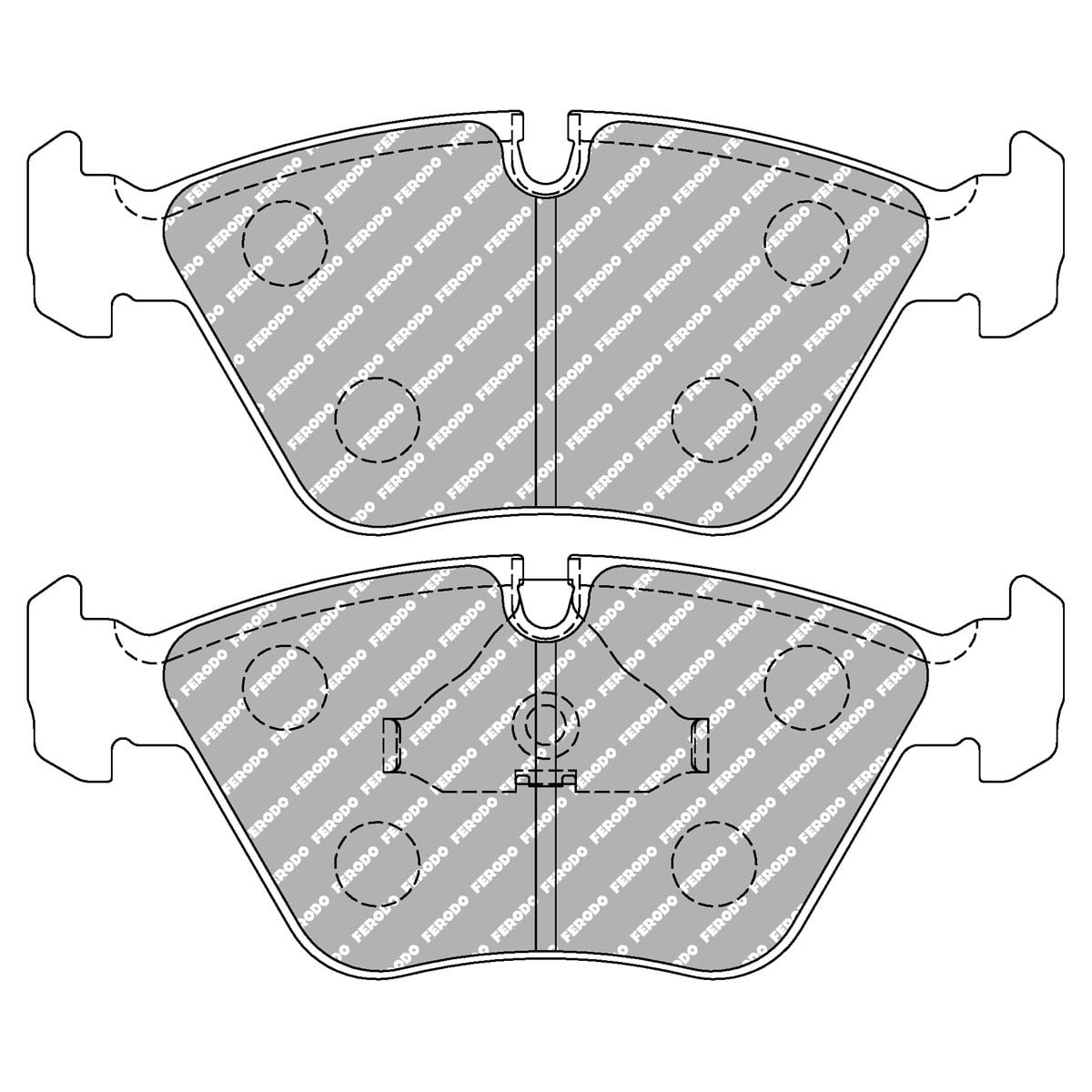 Pastilhas de travão Ferodo DS 1.11 dianteiras BMW E36 M3/Z3/E34Array
