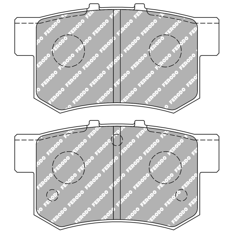 Pastilhas de travão traseiras Ferodo DS 1.11 traseiras Honda S2000Array