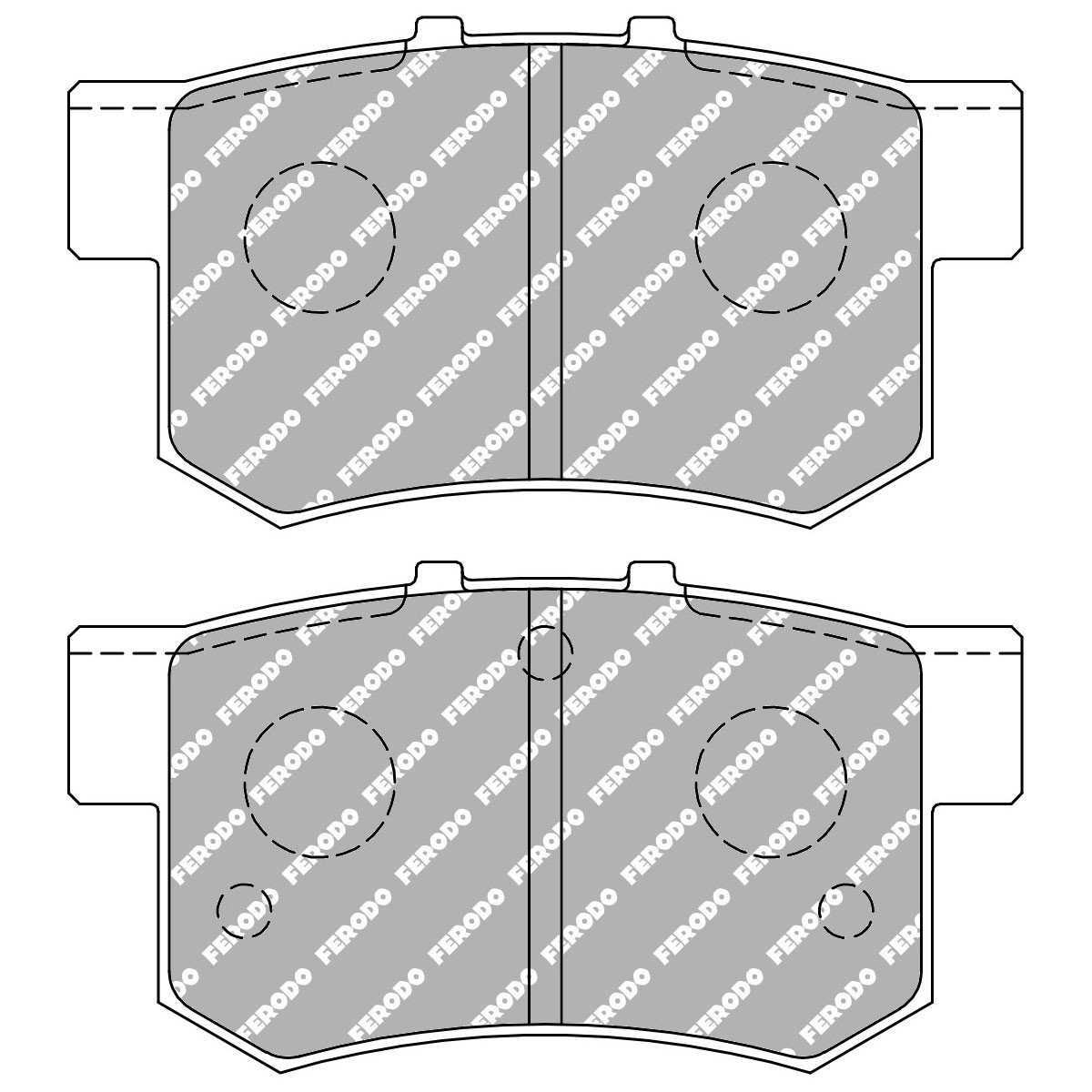 Pastilhas de travão traseiras Ferodo DS 1.11 traseiras Honda S2000Array