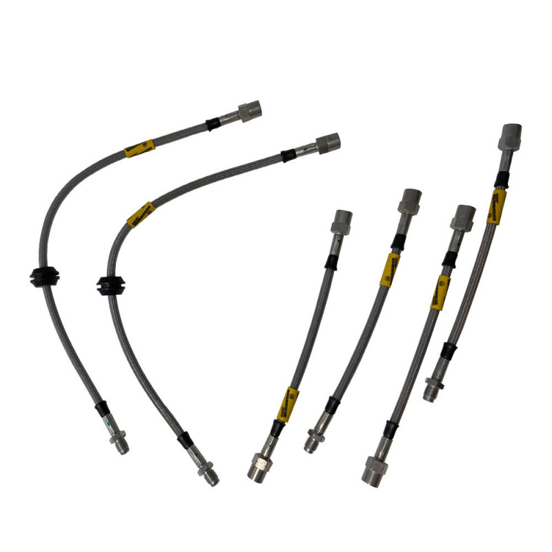 Kit flexível de travões Goodridge VK6 TUV Fiat 500 Abarth após 2008Array
