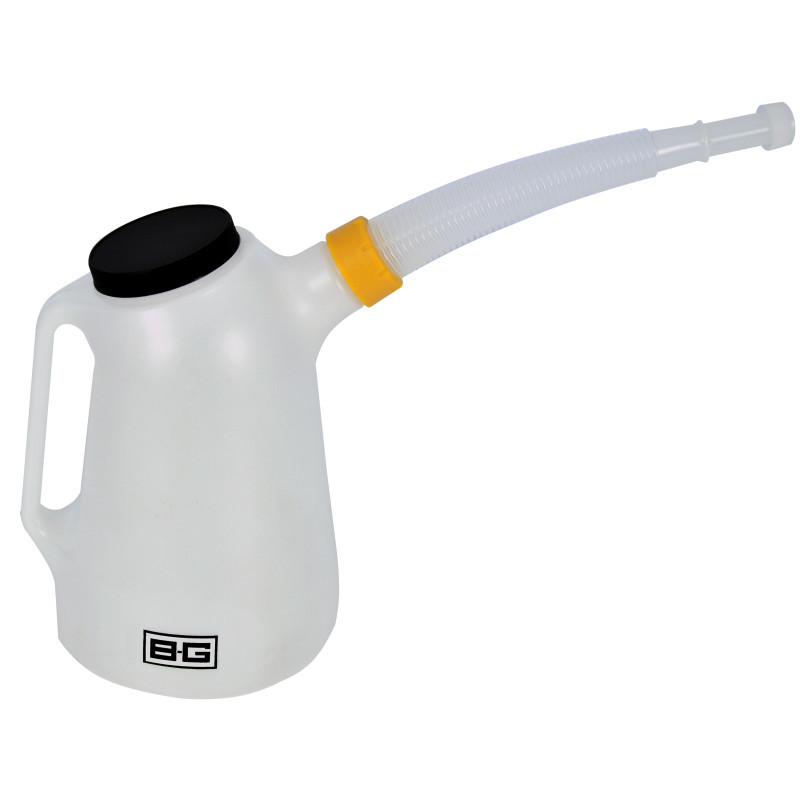 Jarra de plástico BG de 5 litros con tapón y boquilla flexibleArray