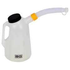 Jarra de plástico BG de 2 litros con tapón y boquilla flexible