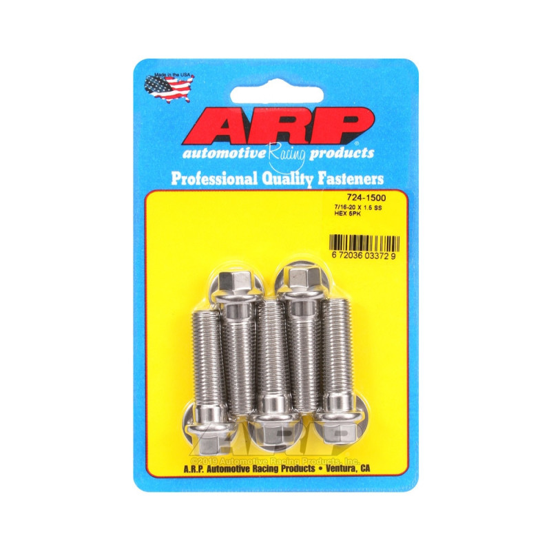 Perno universal ARP 7/16-20 - Acero inoxidable hexagonal x5Array