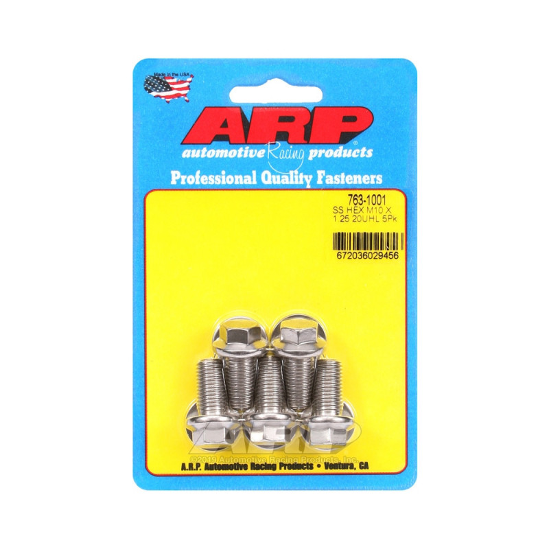 Perno universal ARP M10 x 1,25 - Acero inoxidable hexagonal x5Array