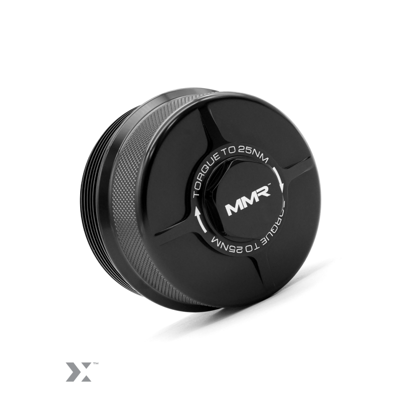 Tapa del filtro de aceite BMW N20, N52, N54, N55, S55 de MMR Performance MMR03-0101-BLArray
