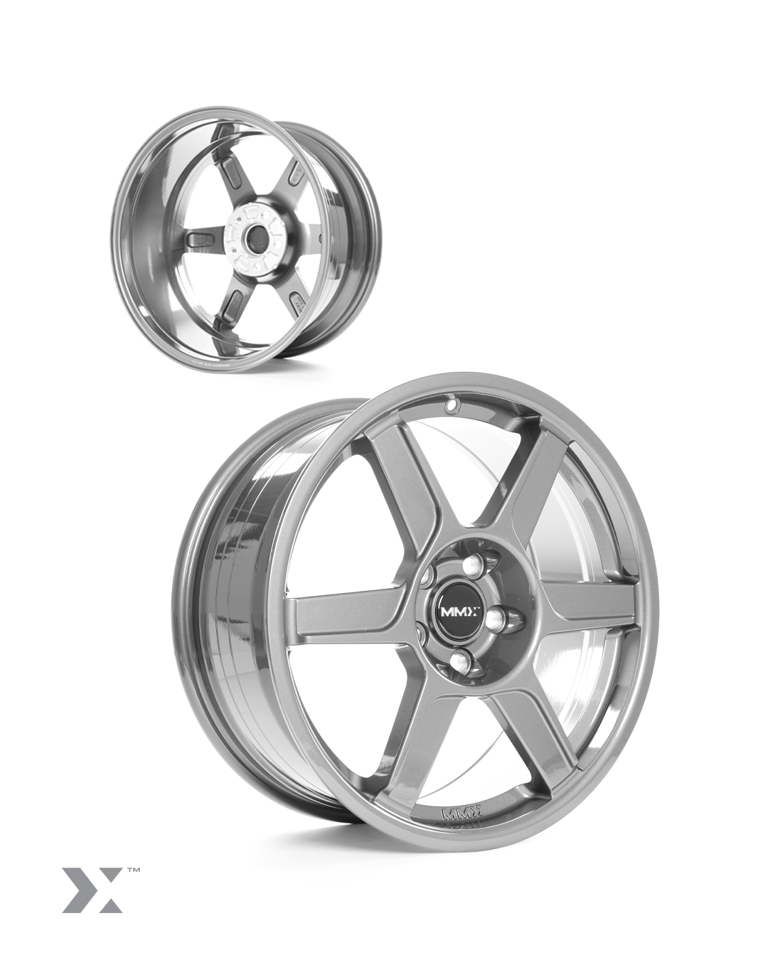 Llanta de aluminio 18x8 ET44 MINI Fxx MMX Performance MMR09-1002 - Gris plateadoArray