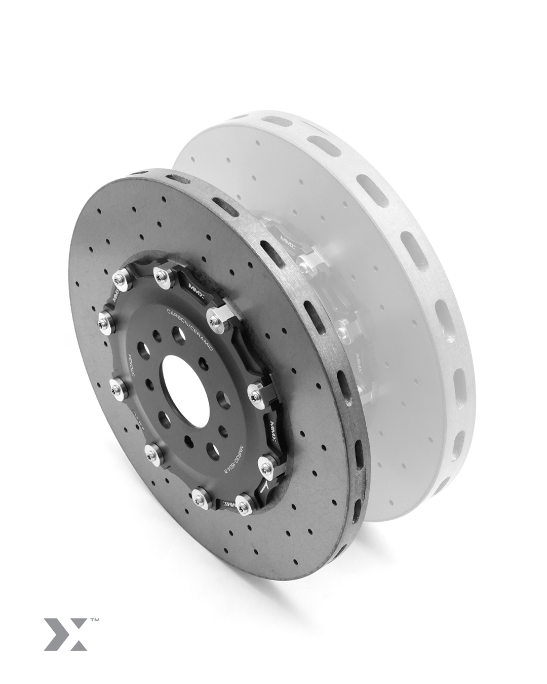 Disco del freno trasero de carbono-cerámica para BMW M2 G87, M3 G80 y M4 G82 de MMX Performance MMR30-1604RArray
