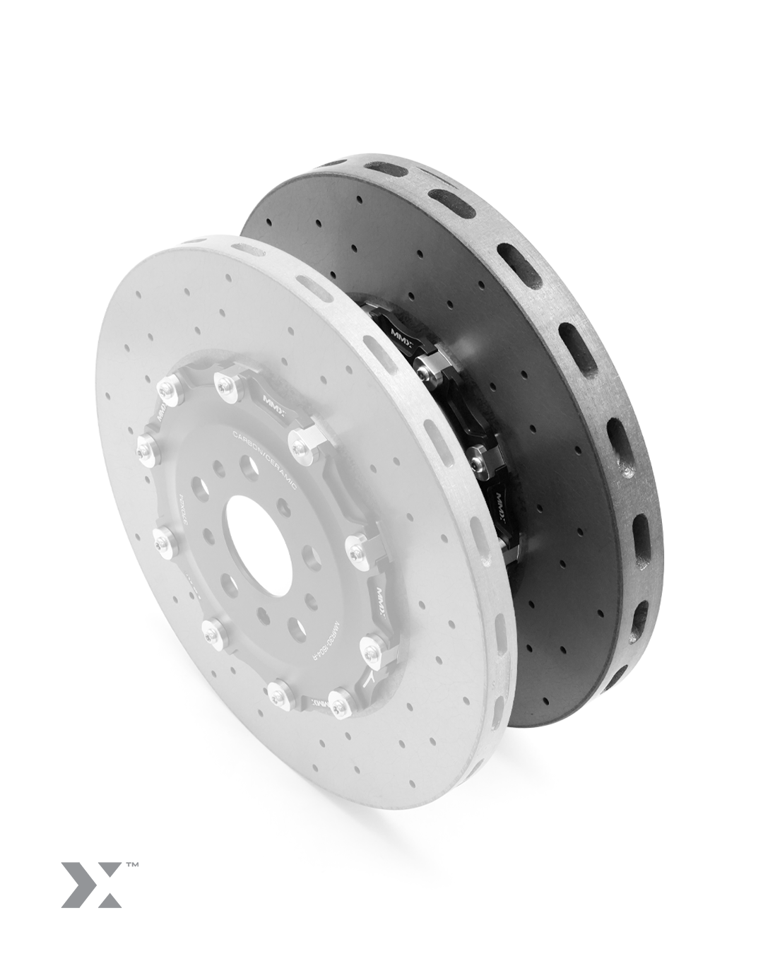 Discos del freno delanteros de carbono-cerámica para BMW M2 G87, M3 G80 y M4 G82 de MMX Performance MMR30-1603FArray