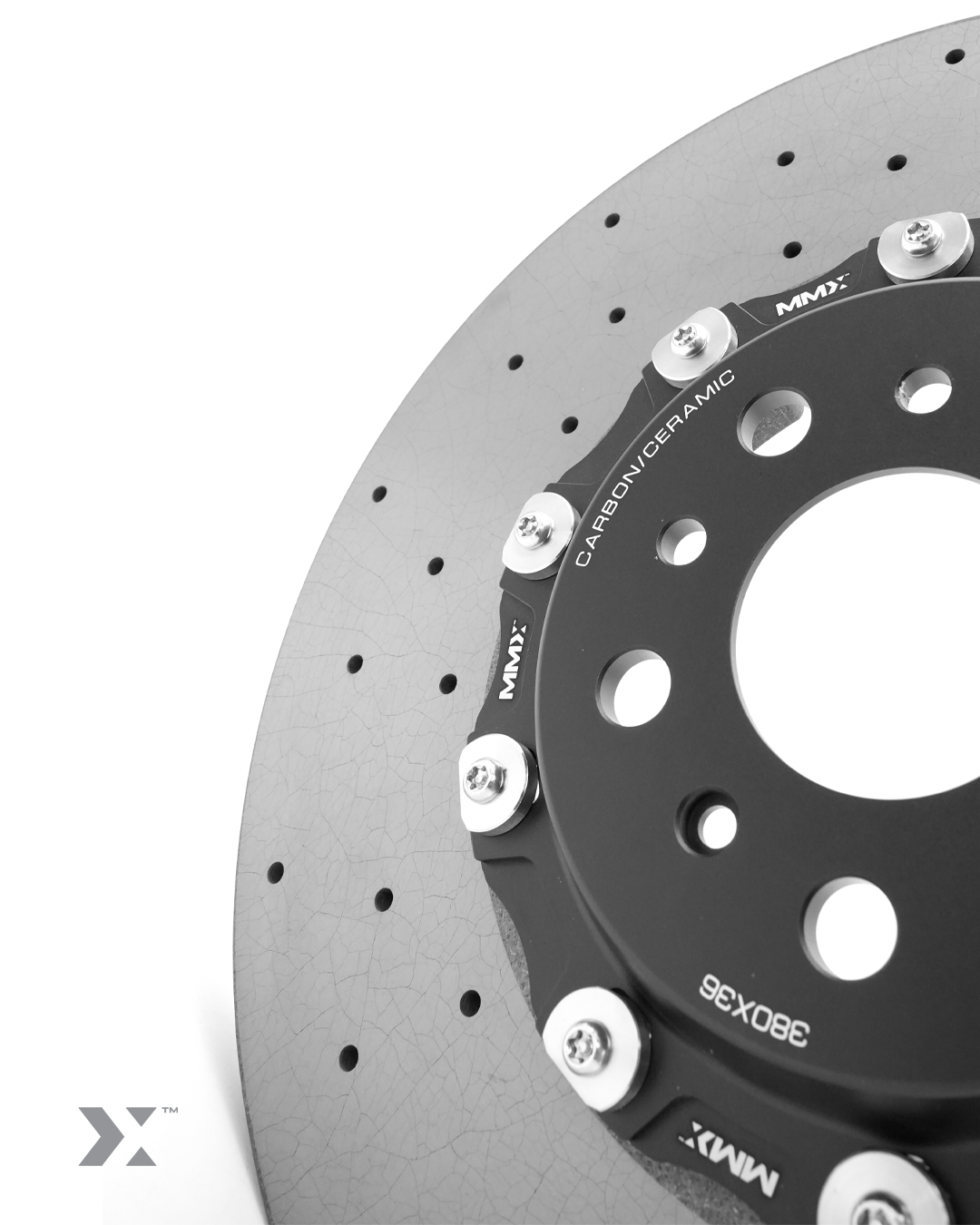 Discos del freno delanteros de carbono-cerámica para BMW M2 G87, M3 G80 y M4 G82 de MMX Performance MMR30-1603FArray