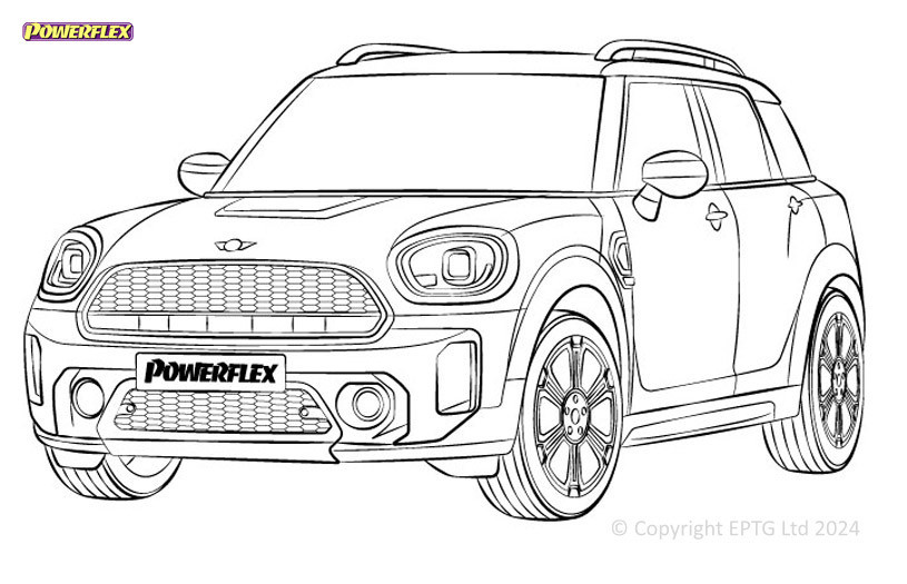 Silentblock Powerflex Mini F60 Countryman Gen 2 (2017-)Array