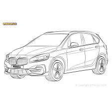 Silentblock Powerflex BMW Série 2 F45, F46 Active Tourer (2014 - 2021)