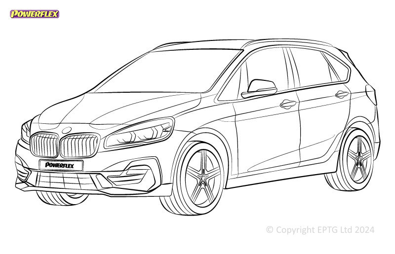 Silent Bloc Powerflex BMW Série 2 F45, F46 Active Tourer (2014 - 2021)Array