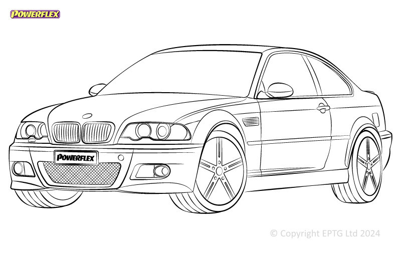 Silent Bloc Powerflex BMW Série 3 E46 Coupé / Cabriolet / Sedan / TouringArray
