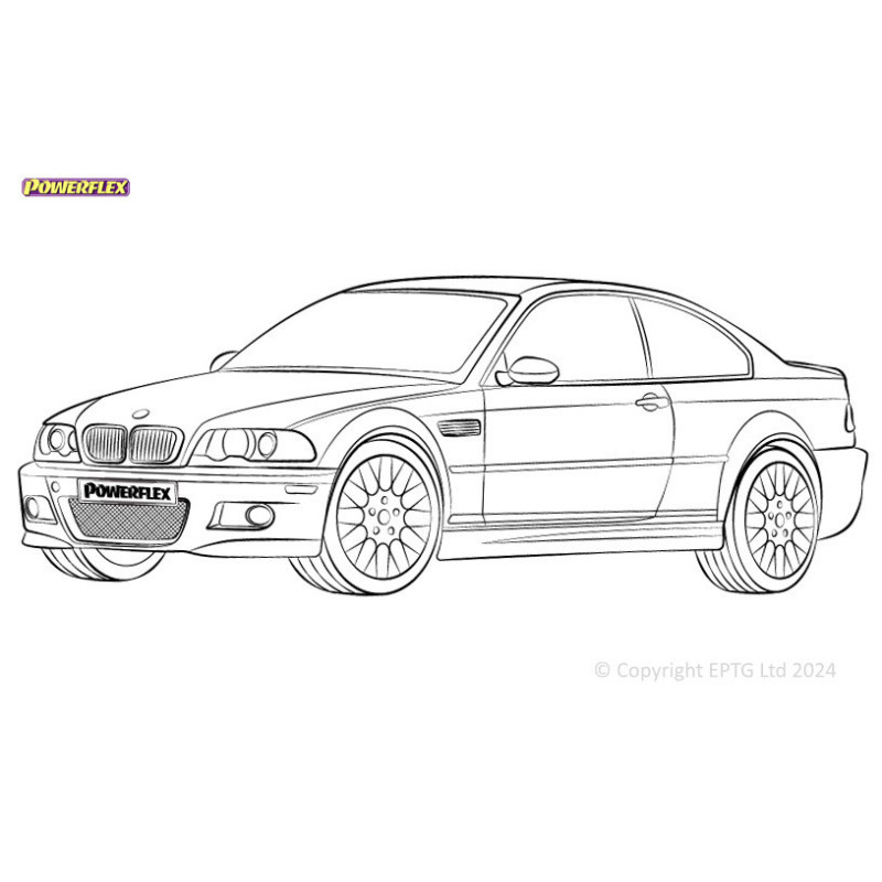 Silentblock Powerflex BMW Série 3 E46 M3 inc CSLArray