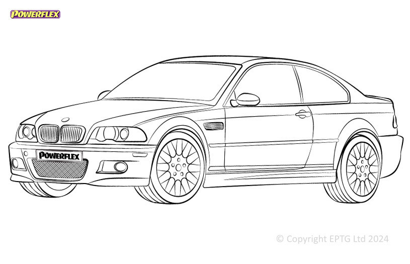 Silentblock Powerflex BMW Série 3 E46 M3 inc CSLArray