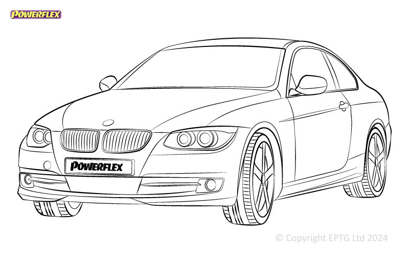 Silent Bloc Powerflex BMW Série 3 E9* Sedan / Touring / Coupe / CabrioletArray