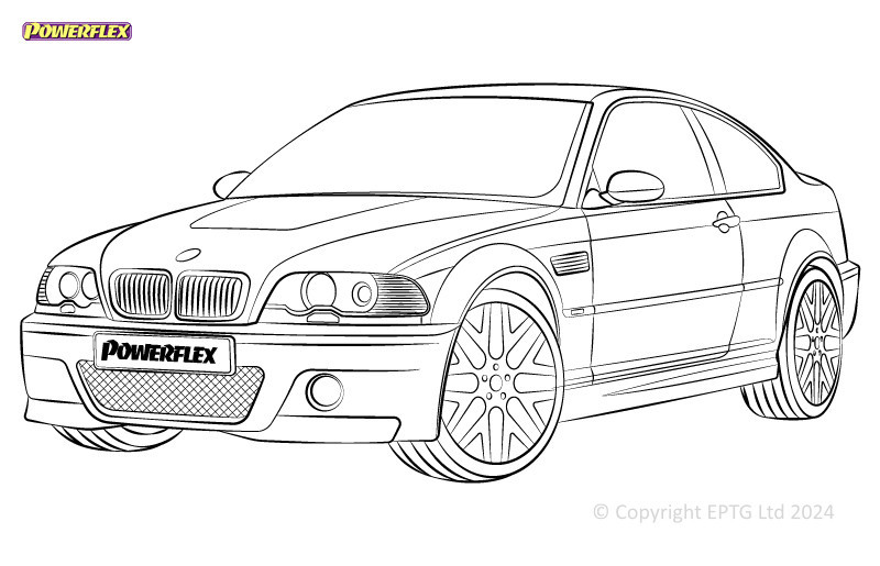 Silent Bloc Powerflex BMW Série 3 E46 Xi/XD (4x4)Array