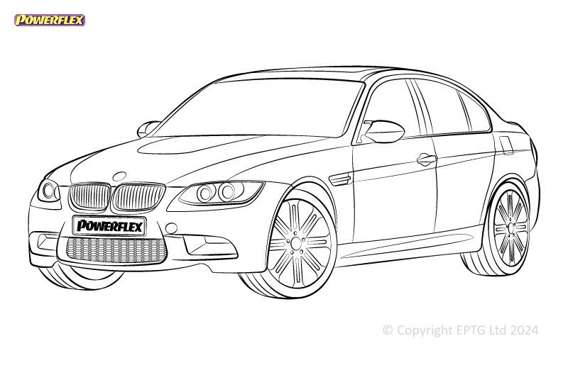 Silentblock Powerflex BMW Série 3 E9* M3 inc GTS & CabArray