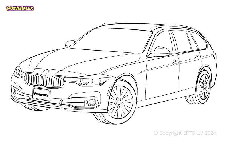 Silent Bloc Powerflex BMW Série 3 F3* Sedan / Touring xDrive (2011 - 2018)Array