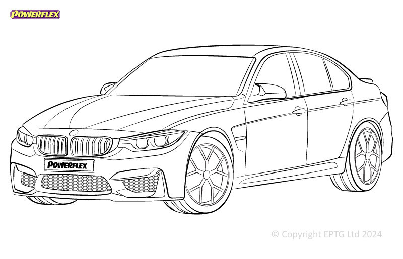 Silentblock Powerflex BMW Série 3 F80 M3 (2014 - 2018)Array