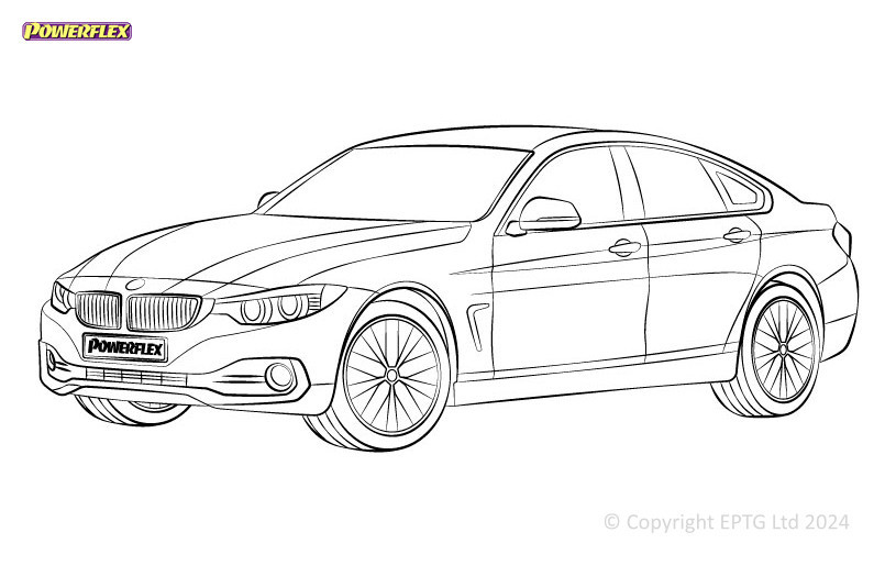 Silent Bloc Powerflex BMW Série 4 F32, F33, F36 xDrive (2013 - 2020)Array