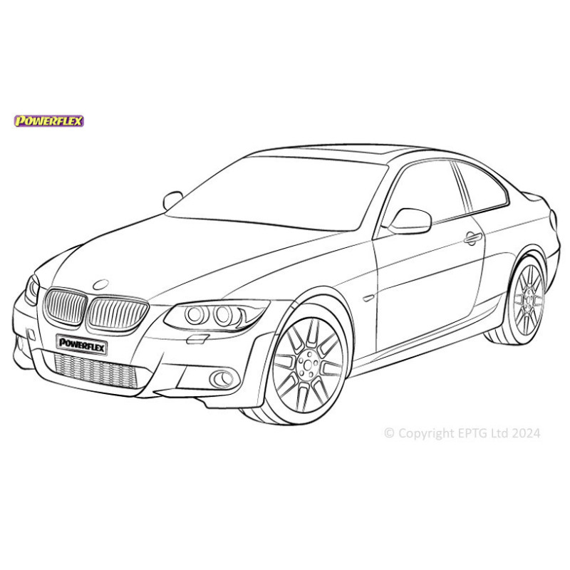 Silentblock Powerflex BMW Série 3 E9* xDriveArray