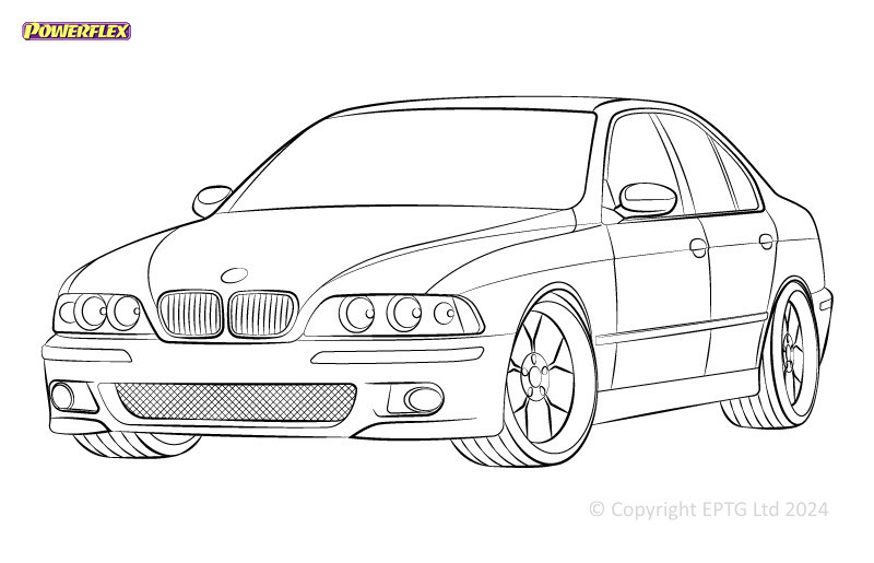 Silentblock Powerflex BMW Série 5 E39 M5Array