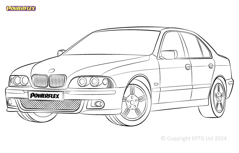 Silent Bloc Powerflex BMW Série 5 E39 535 a 540Array
