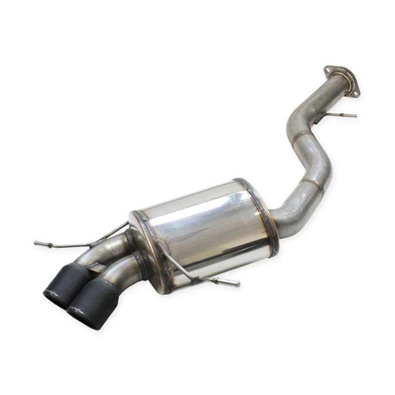 Silenciador traseiro 2x80 X-Race Preto Mate Inoxcar BMW E82 135i Coupé 3,0 BiTurbo 2007-2010Array