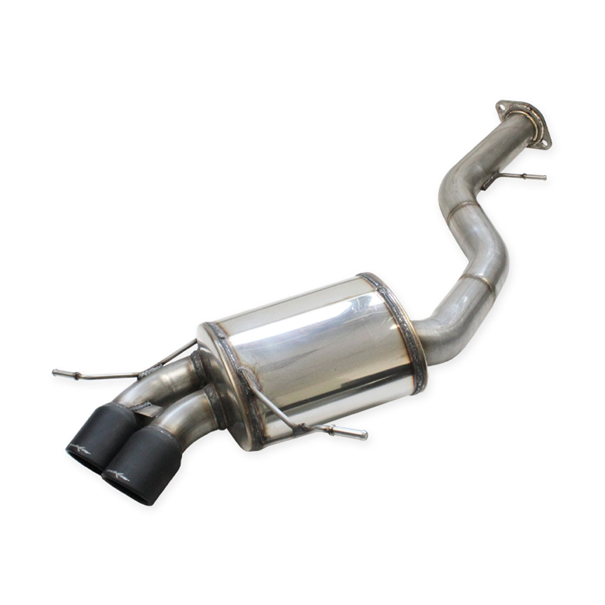 Silencioso trasero 2x80 X-Race Black Matt Inoxcar BMW E82 135i Coupé 3,0 BiTurbo 2007-2010Array