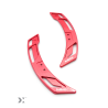 Paletas magnéticas para el volante BMW Gxx Fxx LCI MMX Performance MMR04-0006-RED - Rojas