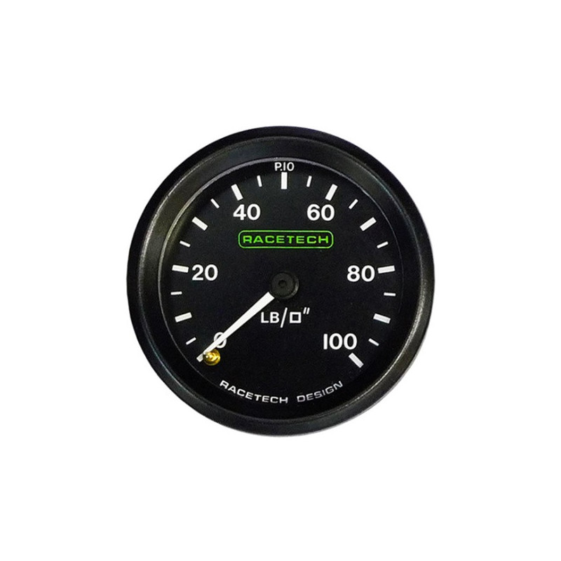 Manómetro de presión de aceite / gasolina Racetech 160 PSI 1/8 BSP + IluminaciónArray