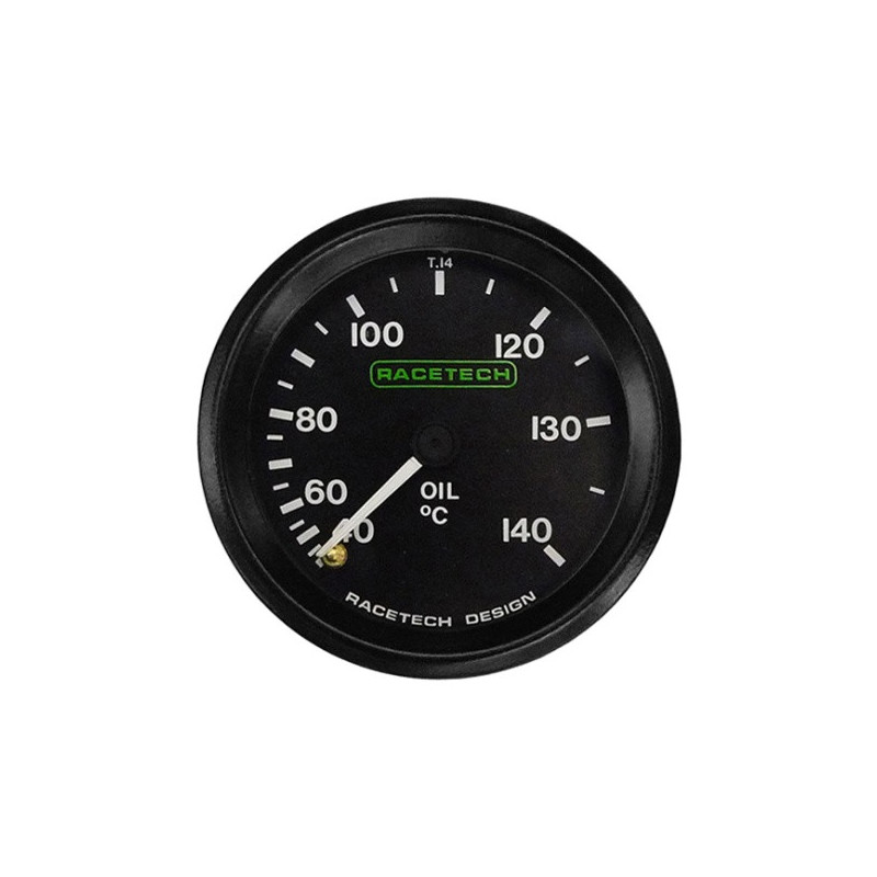 Manómetro Racetech Temperatura Aceite 140°C 52mm 1.78m IluminadoArray