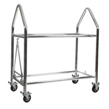 Carrinho de pneus em aço inoxidável BG Racing com 2 m de comprimento