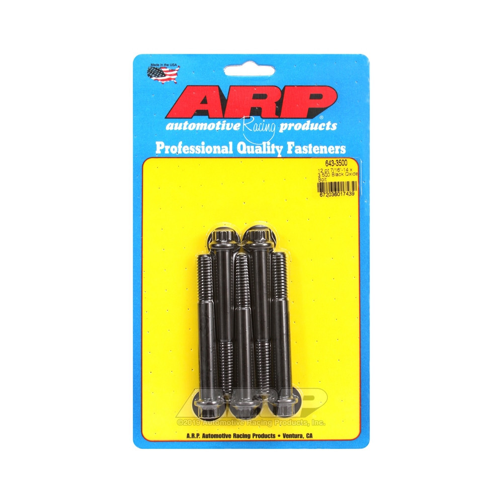 Perno Universal ARP 7/16-14 - Oxido Negro 12 Pts x5Array