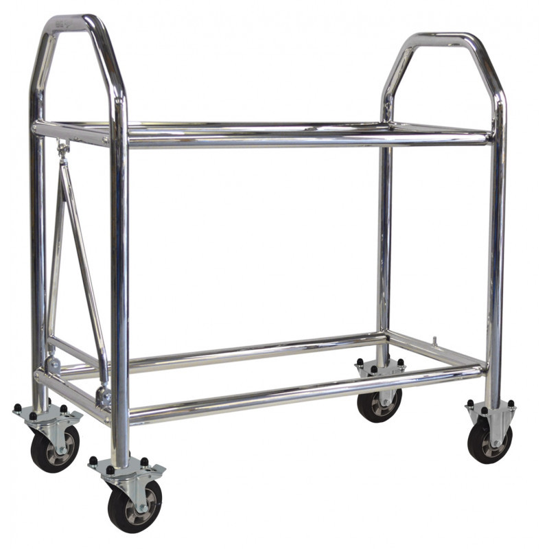 Carrinho de pneus compacto em aço inoxidável, 1385 mm x 475 mm, para camiões - GT2iArray