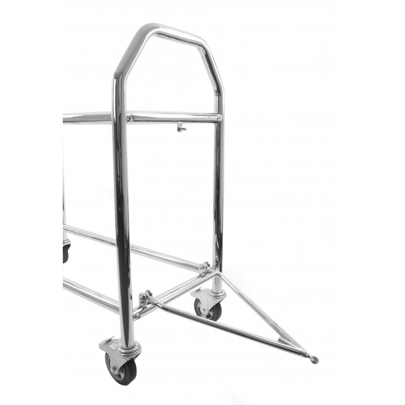 Carrinho de pneus compacto em aço inoxidável, 1385 mm x 475 mm, para camiões - GT2iArray