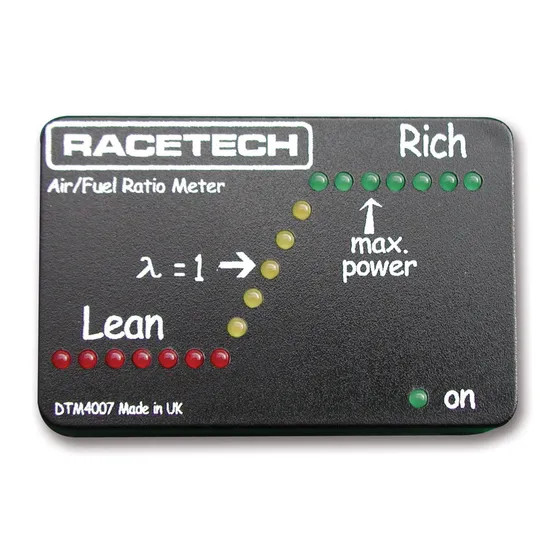 AFR Racetech Indicador de riqueza (Air Fuel Ratio) com LEDArray