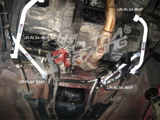 Barra de refuerzo lateral inferior 2 x 2 puntos ULTRA RACING Toyota MR2 SW20Array
