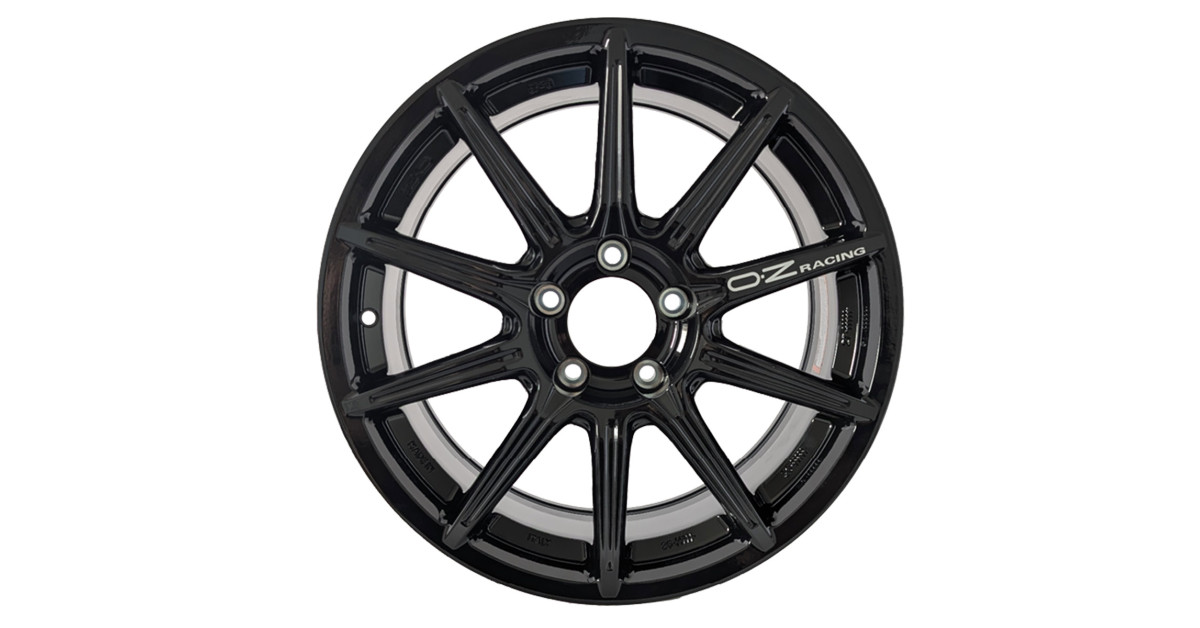 Jante de alumínio OZ Racing Rally Tarmac 18x8 Preto brilhante - Skoda Fabia RS Rally2 - W01E06003YL2