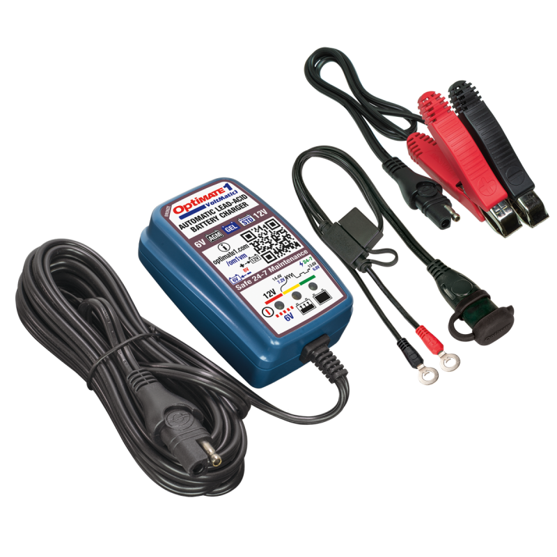 Carregador de bateria AGM, GEL, EFB e chumbo-ácido de 12 V OptiMate 1 Voltmatic TM400AArray